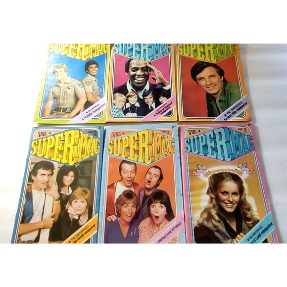 SuperMag Magazine Lot Of 6 Vintage 1980 Retro Pop Culture All Have Mini Posters - Picture 3 of 6